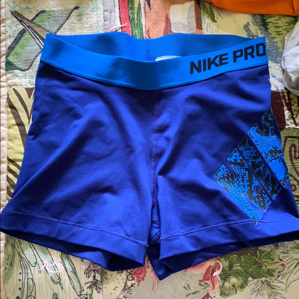 Blue nike Dri fit shorts